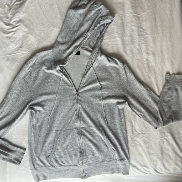 ALLSAINTS LIGHTWEIGHT FULL ZIP HOODIE - Picture 1 of 8